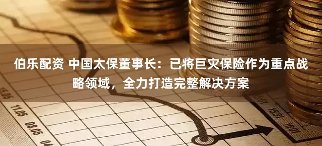 伯乐配资 中国太保董事长：已将巨灾保险作为重点战略领域，全力打造完整解决方案